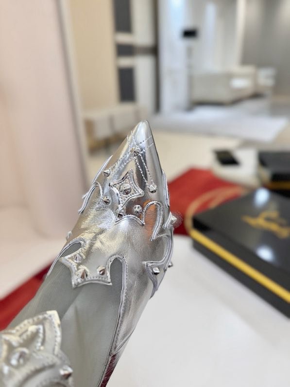 Ботильоны на высоком каблуке фото 4