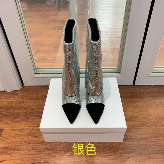 Ботильоны на высоком каблуке фото 5