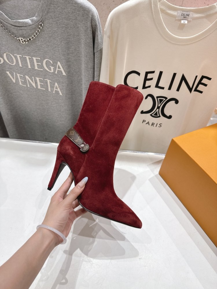 Ботильоны на высоком каблуке фото 5