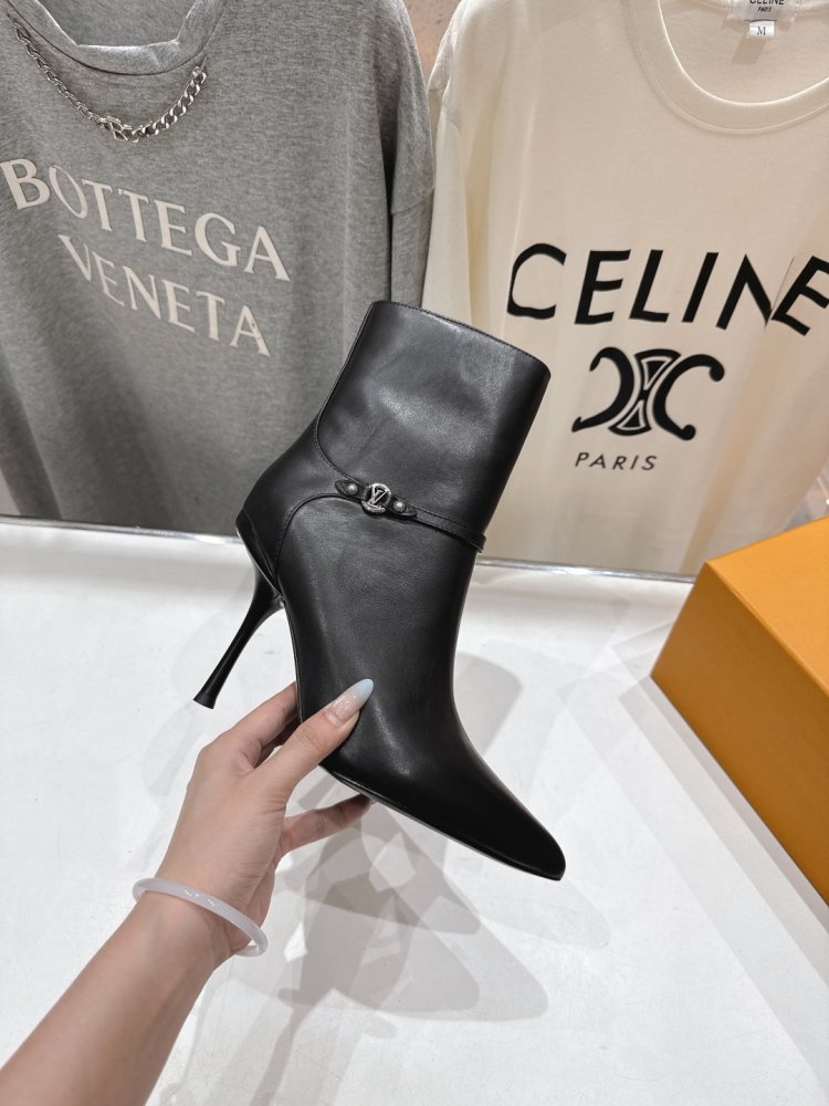 Ботильоны на высоком каблуке фото 5