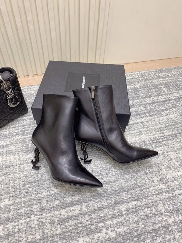 Ботильоны на высоком каблуке фото 5