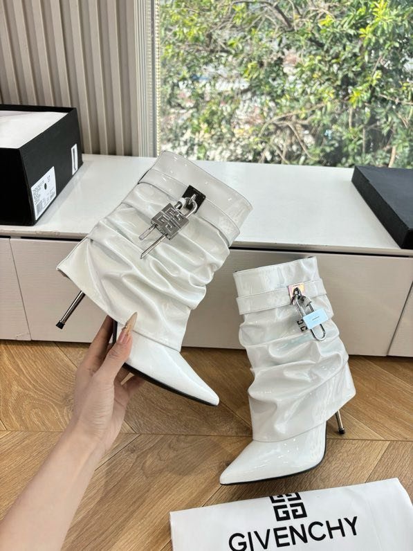 Ботильоны на высоком каблуке фото 5