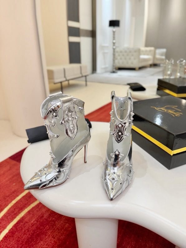 Ботильоны на высоком каблуке фото 5