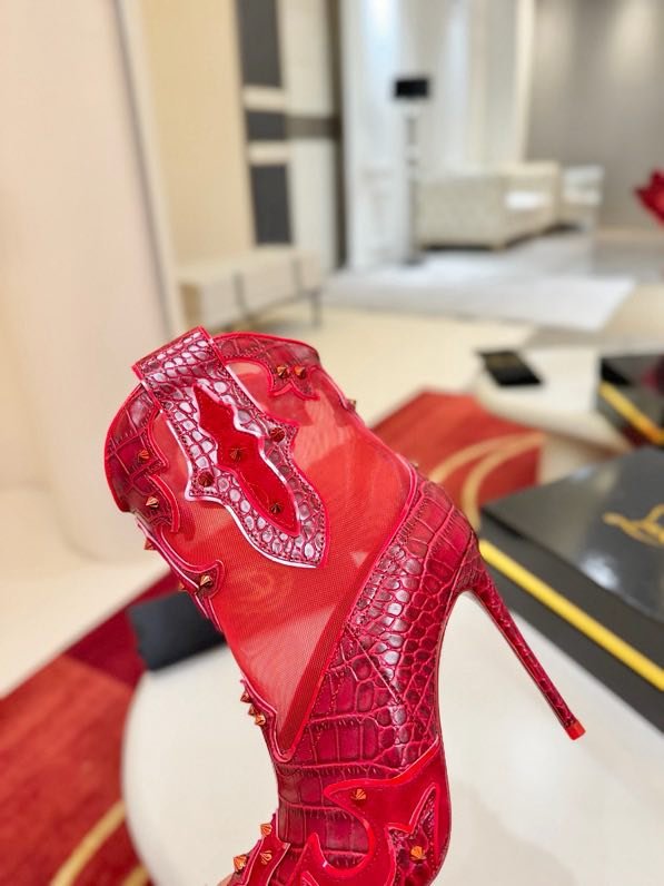 Ботильоны на высоком каблуке фото 5