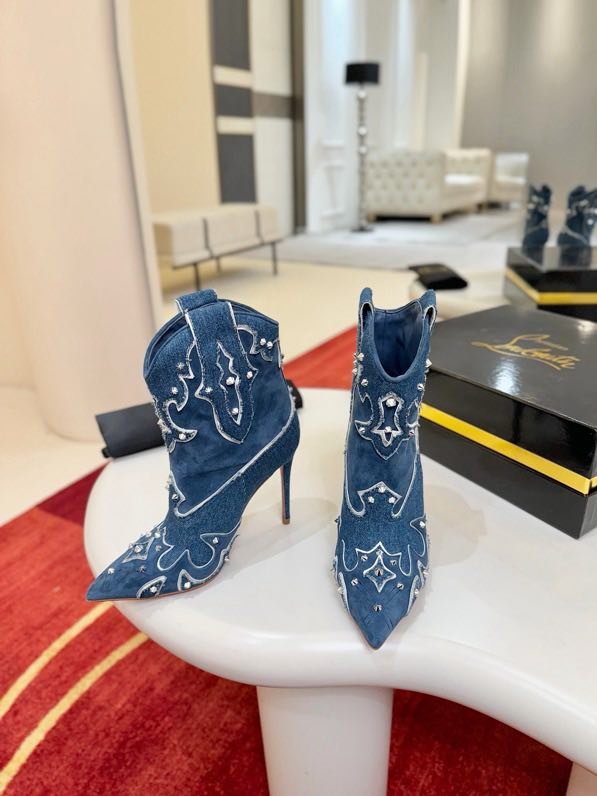 Ботильоны на высоком каблуке фото 5