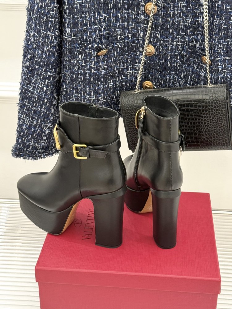 Ботильоны на высоком каблуке фото 5