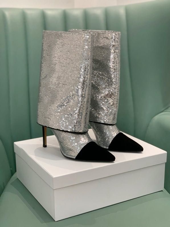 Ботильоны на высоком каблуке фото 6