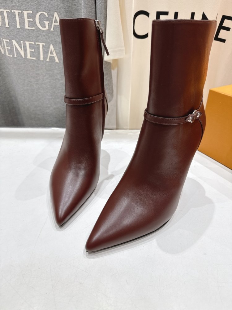 Ботильоны на высоком каблуке фото 6