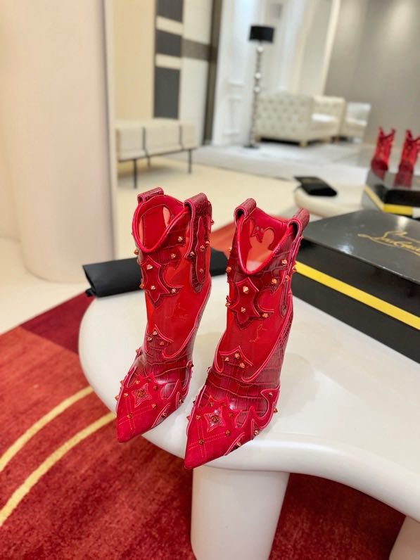 Ботильоны на высоком каблуке фото 6