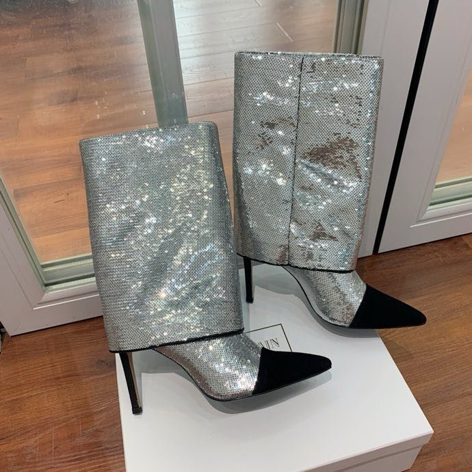 Ботильоны на высоком каблуке фото 7