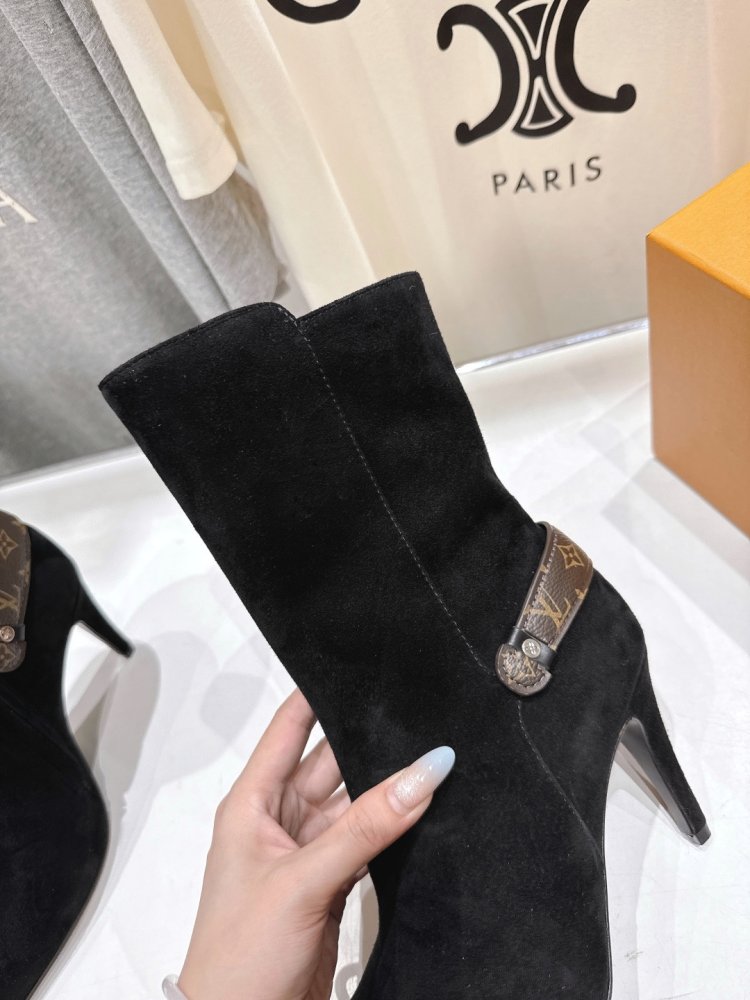 Ботильоны на высоком каблуке фото 7