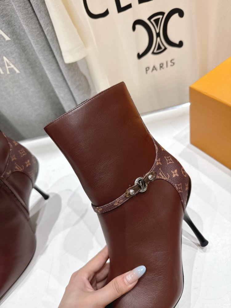 Ботильоны на высоком каблуке фото 7