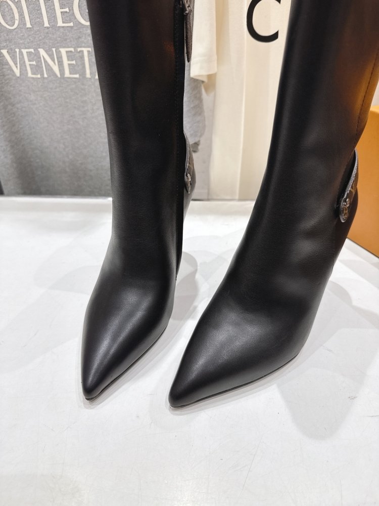 Ботильоны на высоком каблуке фото 7