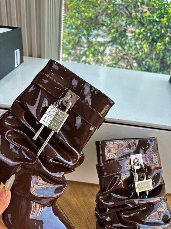 Ботильоны на высоком каблуке фото 7