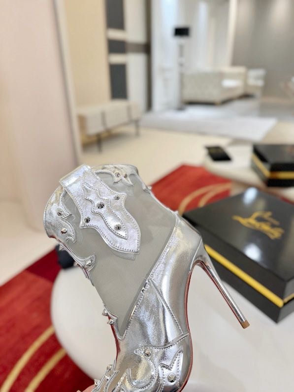 Ботильоны на высоком каблуке фото 7