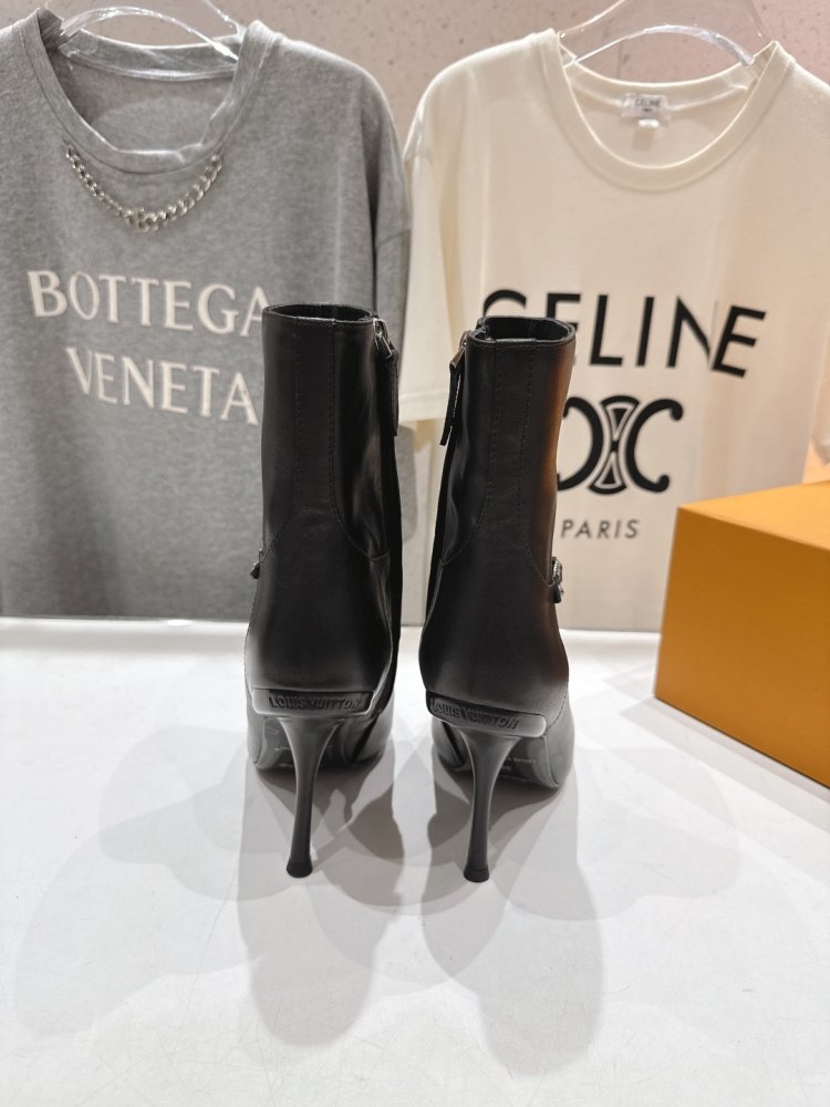 Ботильоны на высоком каблуке фото 8