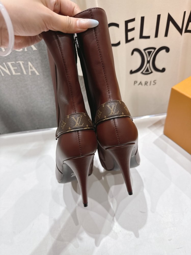 Ботильоны на высоком каблуке фото 8