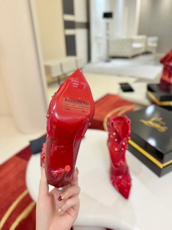 Ботильоны на высоком каблуке фото 8