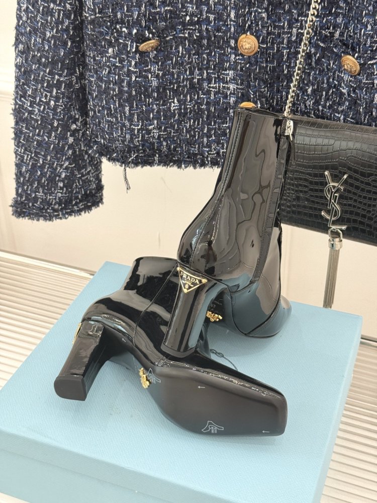 Ботильоны на высоком каблуке фото 9