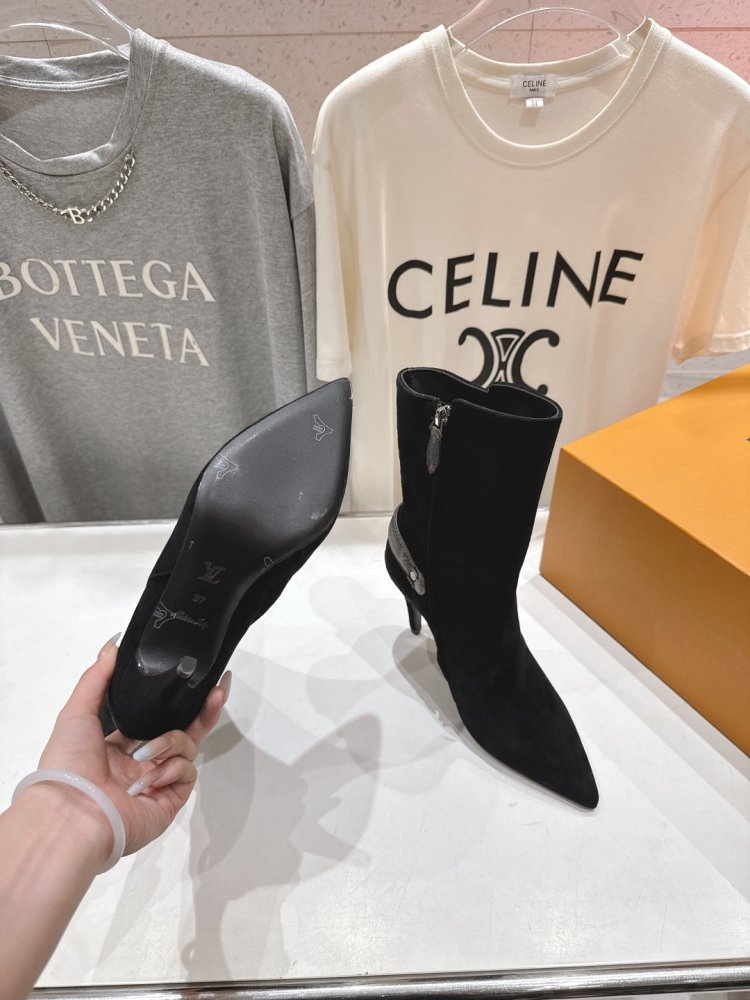 Ботильоны на высоком каблуке фото 9