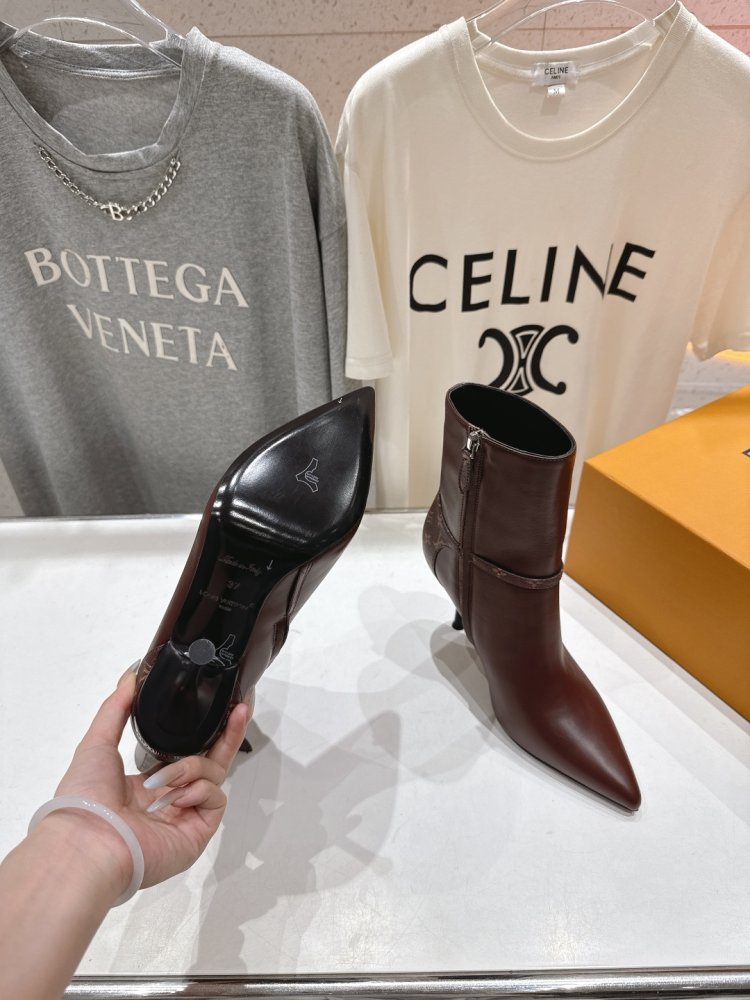 Ботильоны на высоком каблуке фото 9