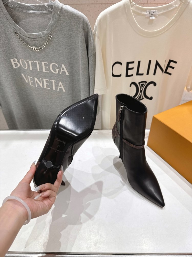 Ботильоны на высоком каблуке фото 9