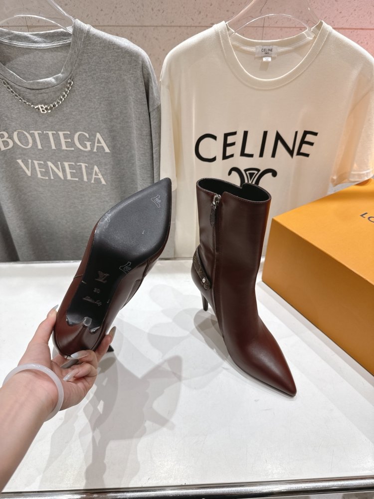 Ботильоны на высоком каблуке фото 9