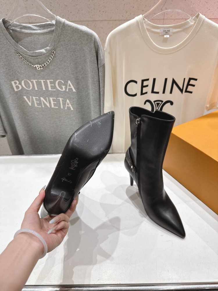 Ботильоны на высоком каблуке фото 9