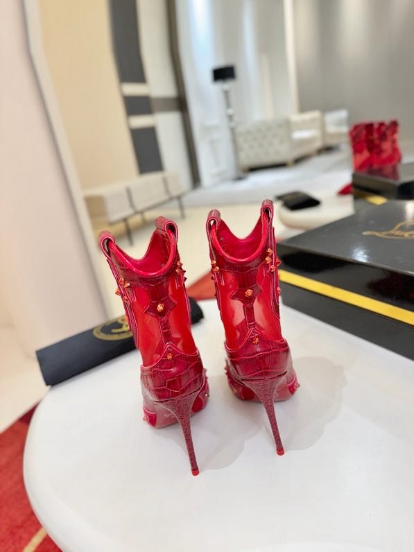 Ботильоны на высоком каблуке фото 9