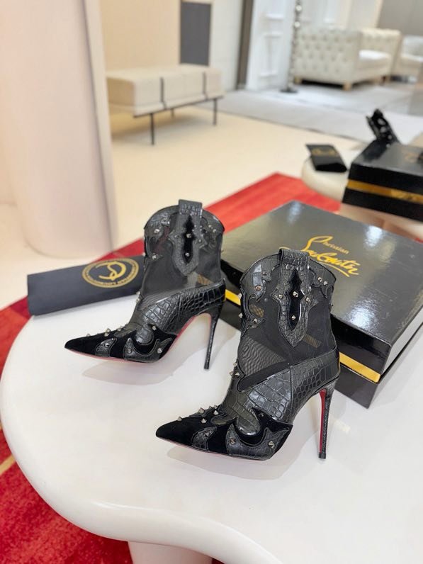 Ботильоны на высоком каблуке фото 9