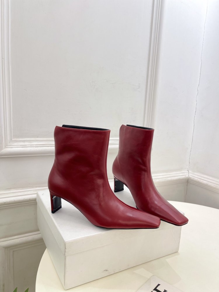 Ботильйони з квадратним носком і каблуком чарочкою фото 2