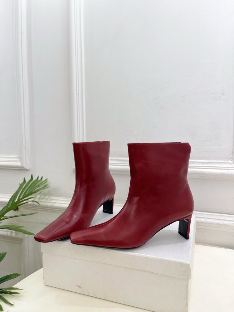 Ботильйони з квадратним носком і каблуком чарочкою фото 3