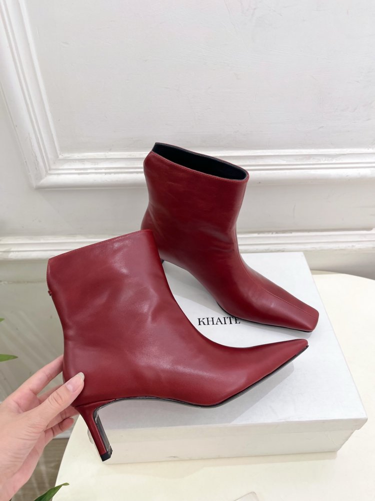 Ботильйони з квадратним носком і каблуком чарочкою фото 6