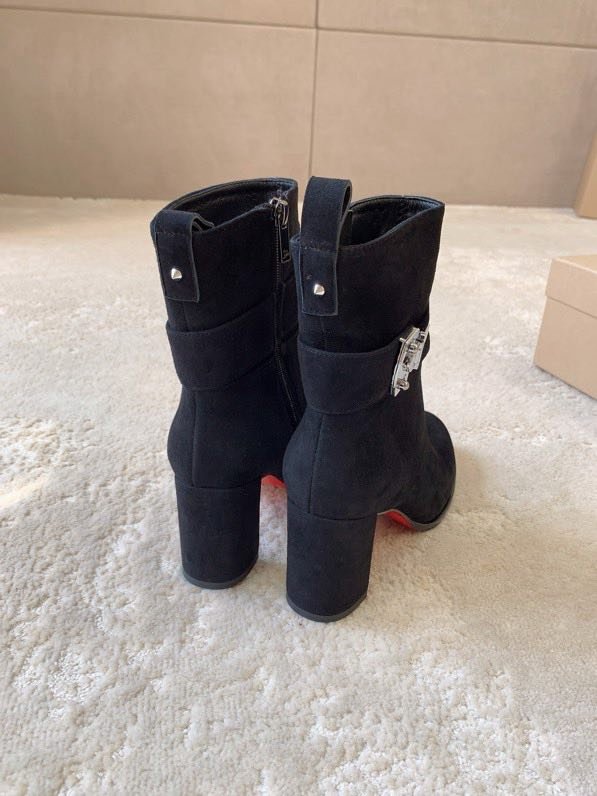 Ботильоны замшевые