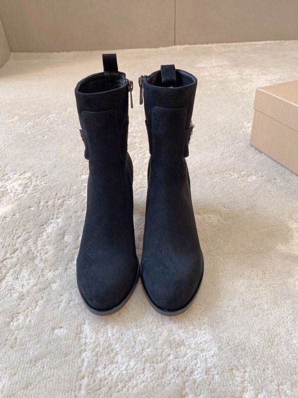 Ботильоны замшевые фото 3