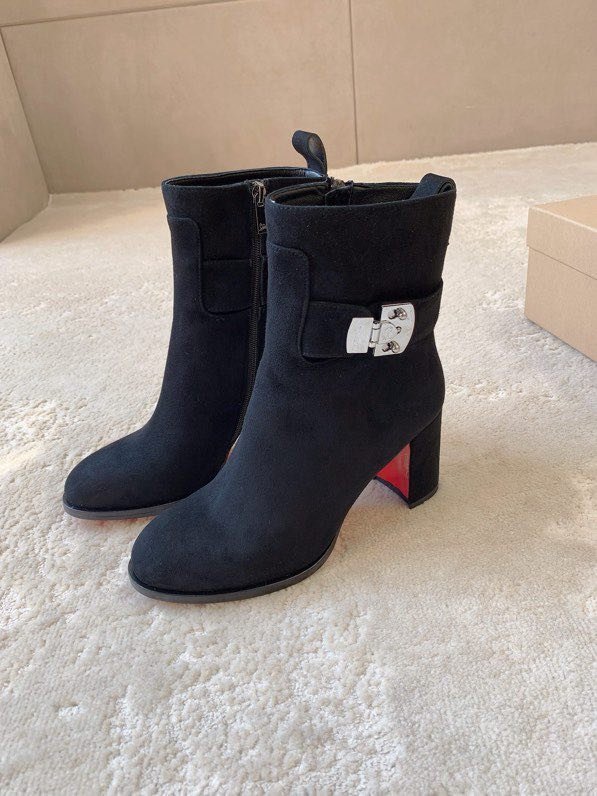 Ботильоны замшевые фото 6