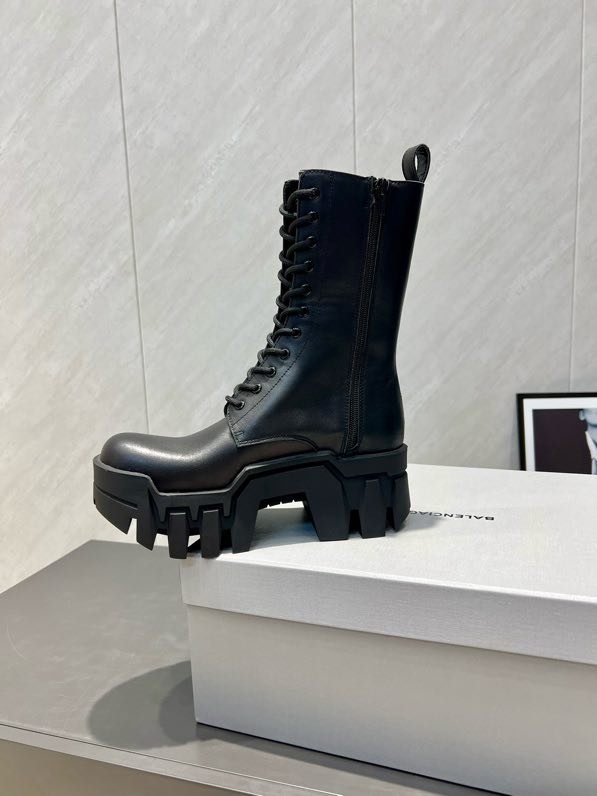 Ботинки Balenciaga Bulldozer кожаные фото 8