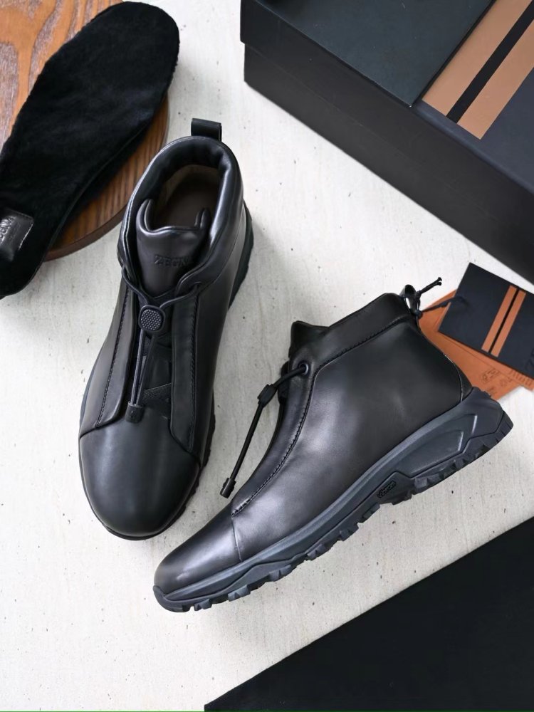 Boots leather men's фото 2