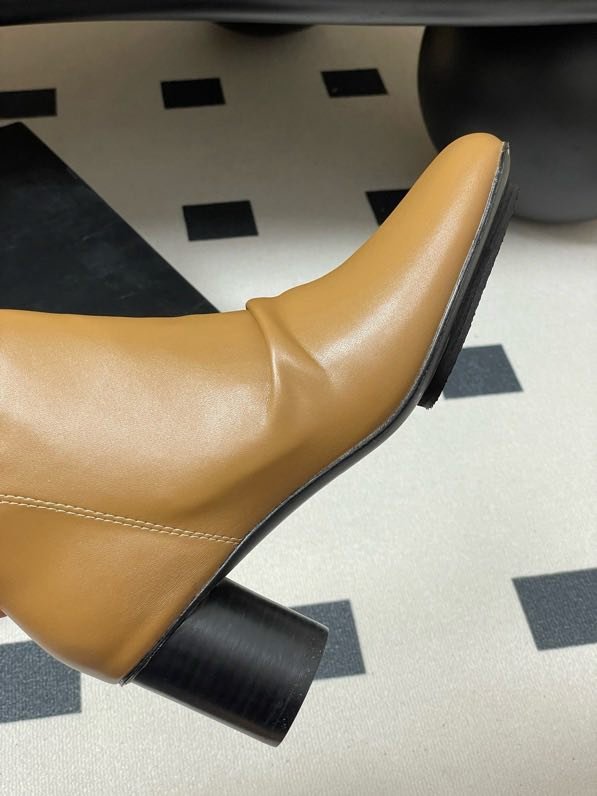 Черевики шкіряні на підборах фото 2