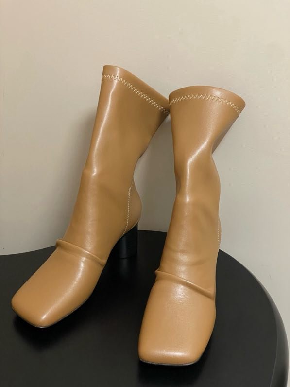 Черевики шкіряні на підборах фото 3