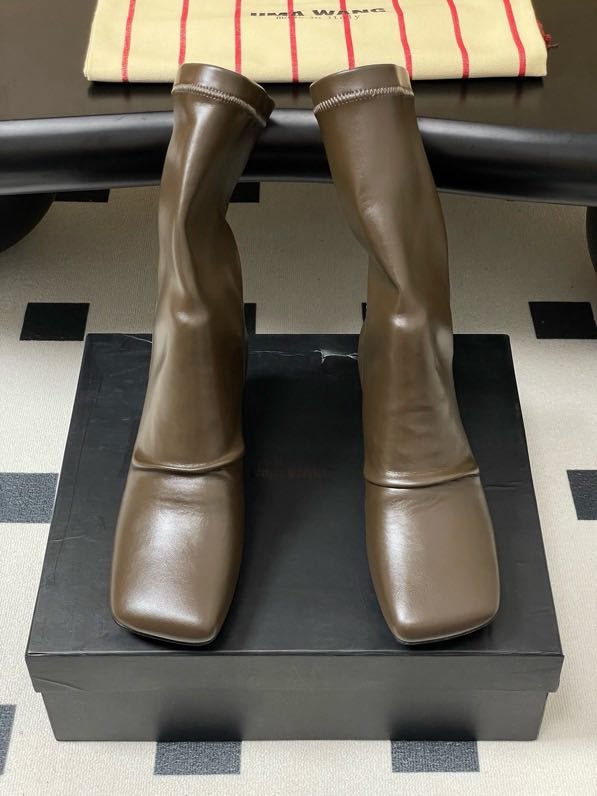 Черевики шкіряні на підборах фото 4