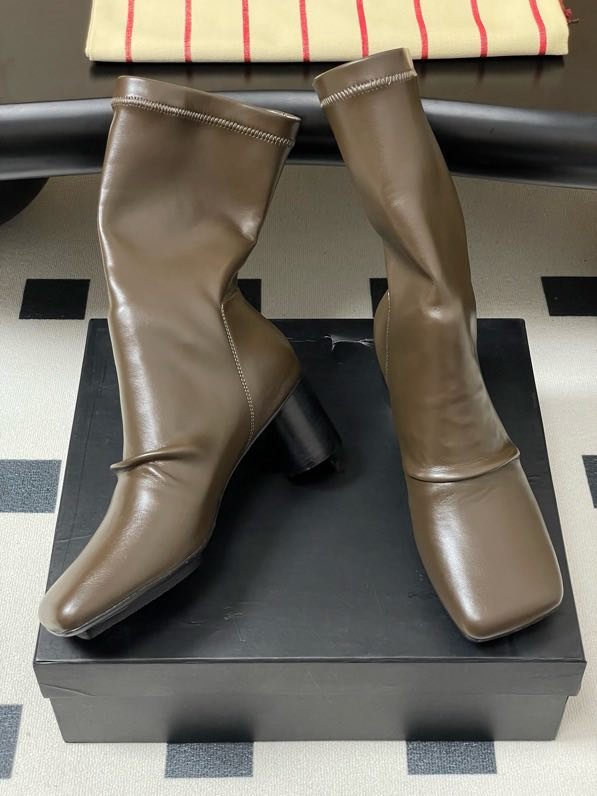 Черевики шкіряні на підборах фото 5