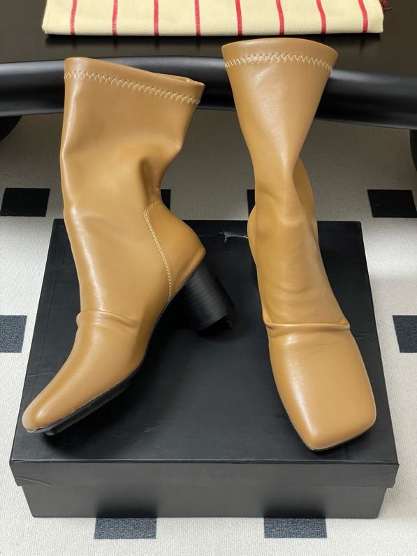 Черевики шкіряні на підборах фото 6