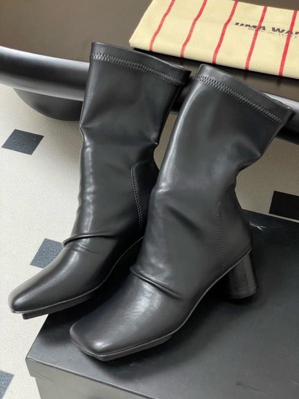 Черевики шкіряні на підборах фото 7