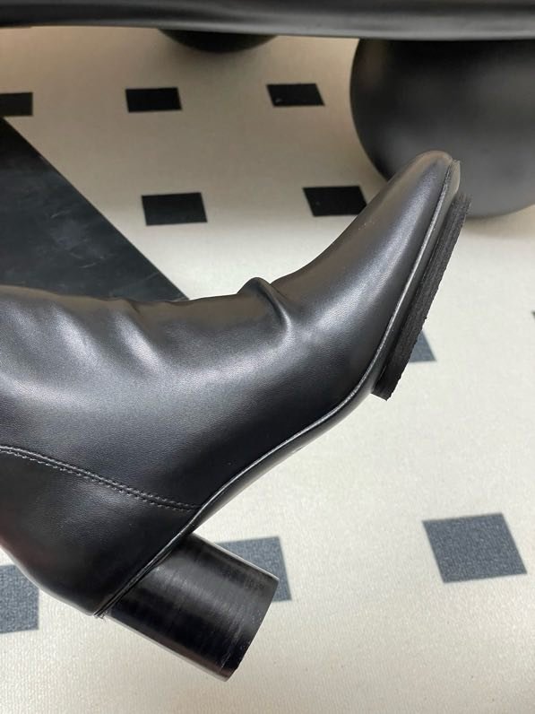 Черевики шкіряні на підборах фото 8