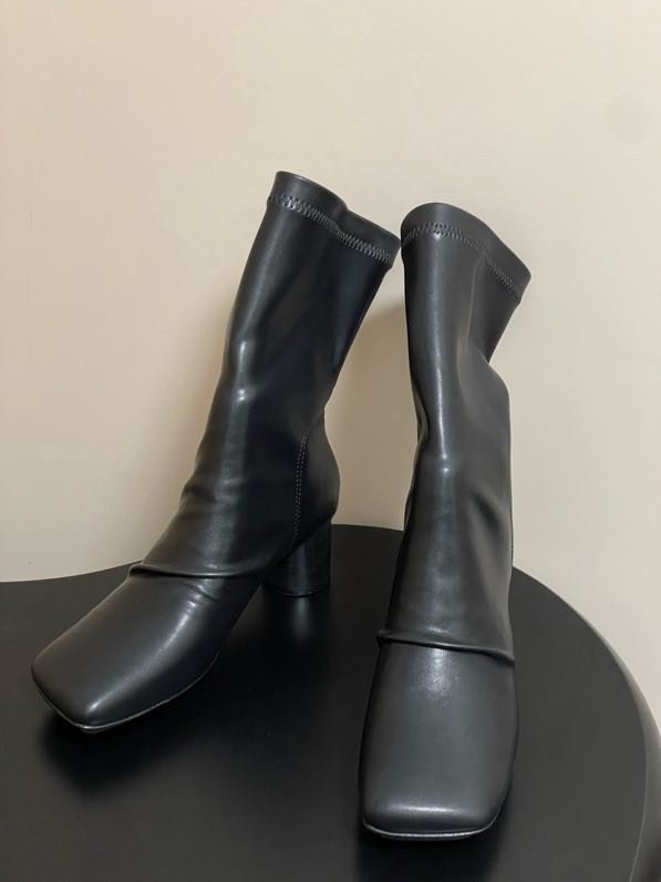 Черевики шкіряні на підборах фото 9