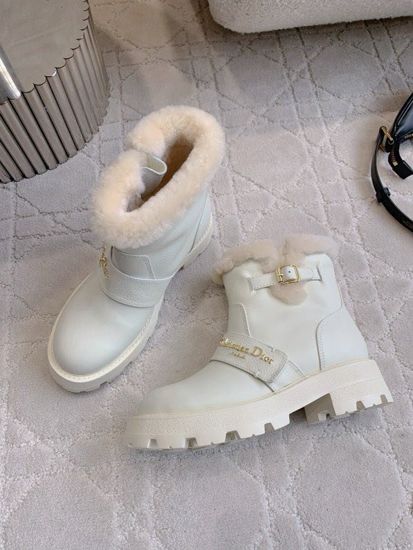 Ботинки кожаные на меху