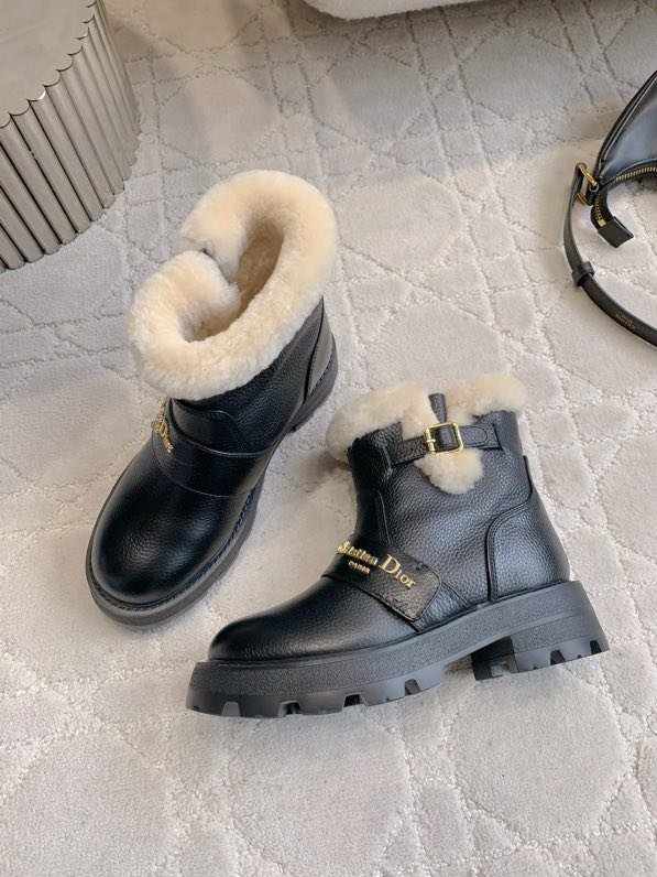 Ботинки кожаные на меху