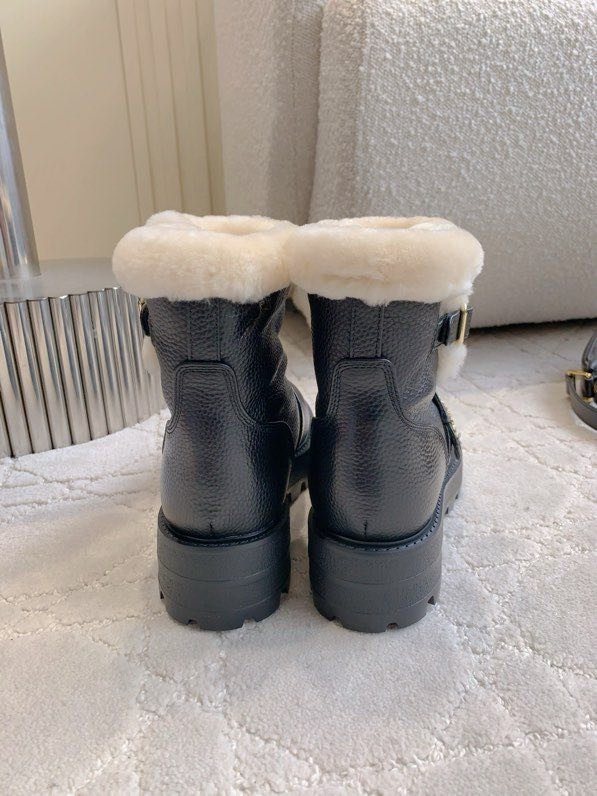 Ботинки кожаные на меху фото 2