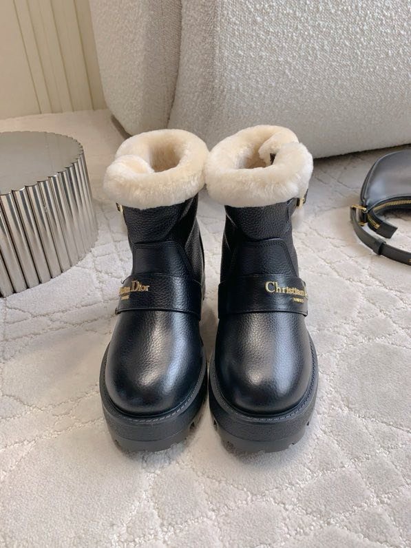 Ботинки кожаные на меху фото 3